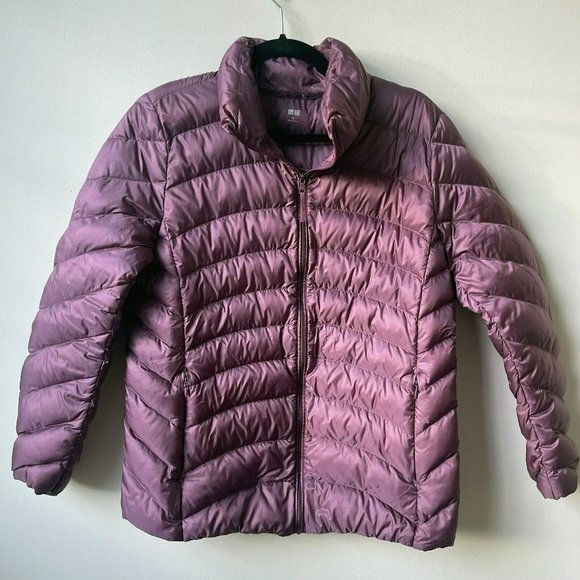 Uniqlo Other - Uniqlo Ultra Light DOWN Coat kid Girls XL Packable Jacket Purple EUC